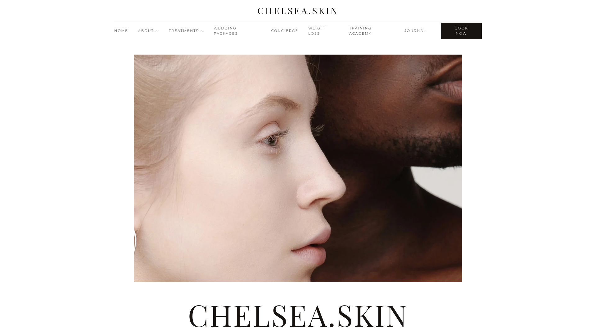 Chelsea.Skin homepage — editorial skincare clinic site